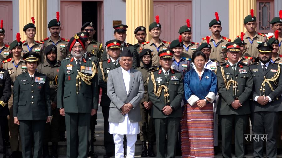 NCC Representatives from India, Bhutan, Maldives pay courtesy call on President Paudel